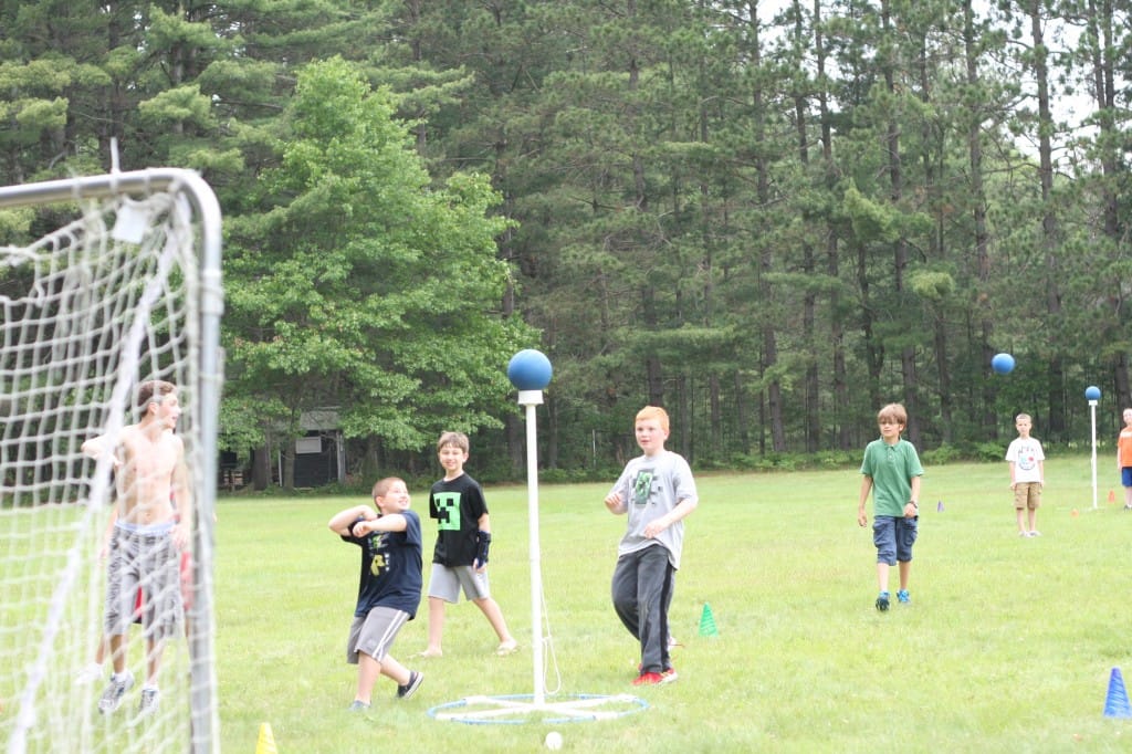 A rousing game of angle ball!