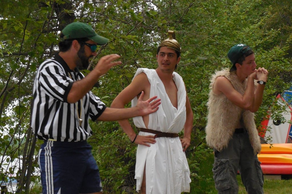 The Ref, The Trojan, and Feghazi - formerly shy TP campers, now leading our campfires.