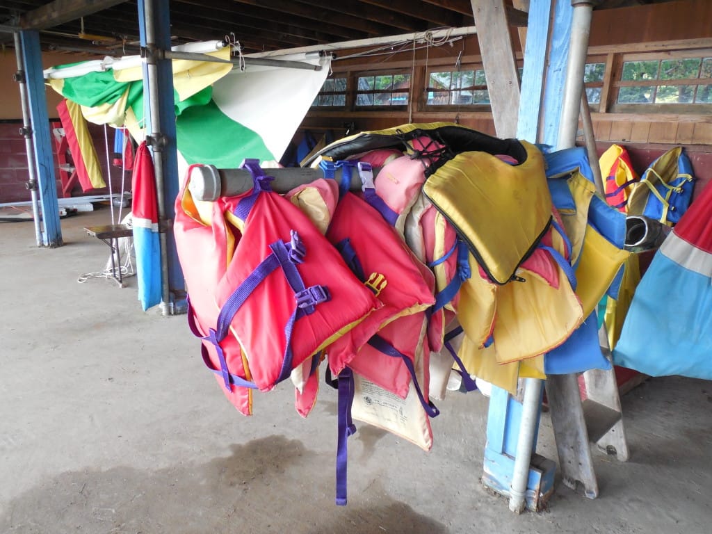 At TP, everyone must WEAR the PFD on the boats, not just carry it.