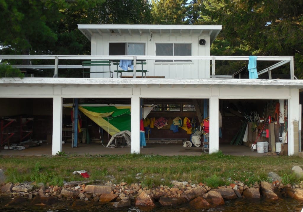 The TP Boathouse looks out over Lake Nokomis so that the staff can watch the campers.