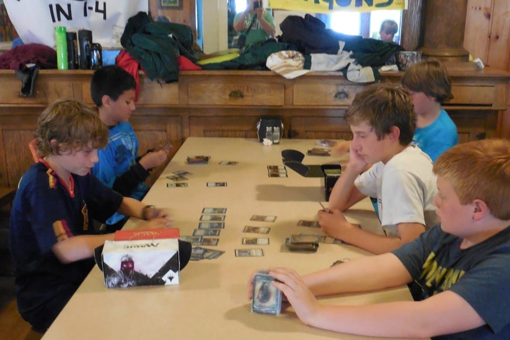 "Magic, the Gathering" fantasy card game.