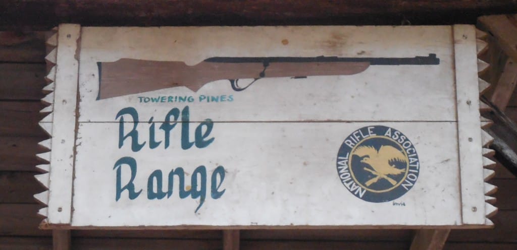 Riflery is one of the most popular activities at Towering Pines.