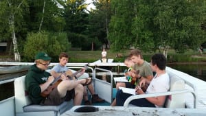 Music on Pontoon boat