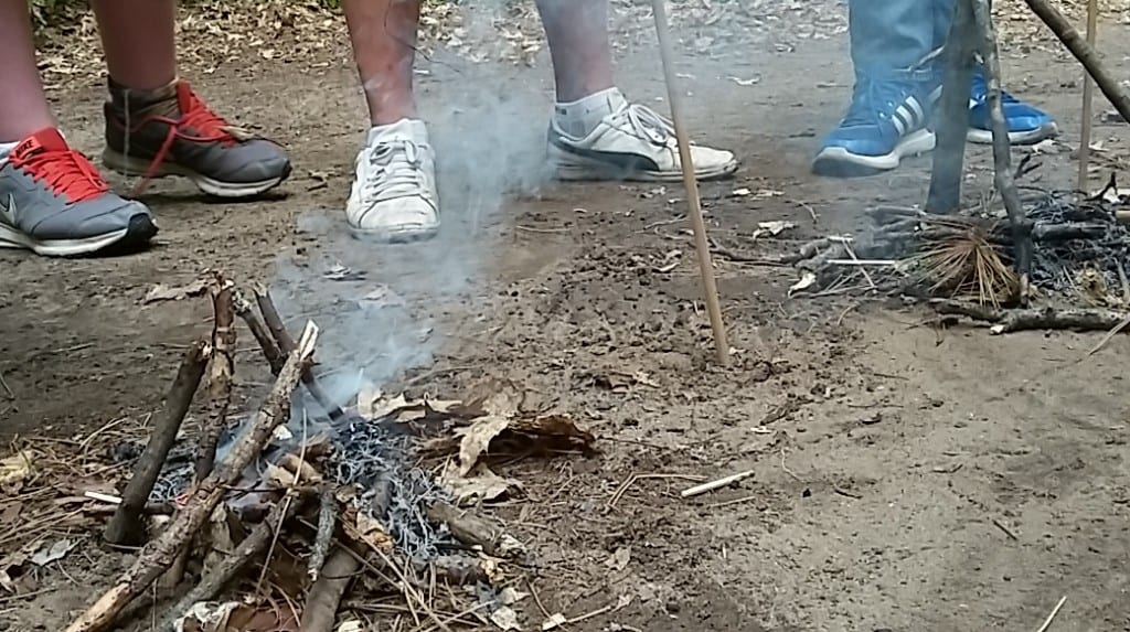 Sometimes, making a fire can be quite the challenge...