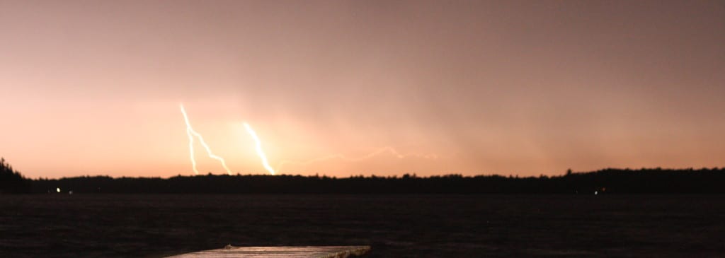 Some pretty lightning over Nokomis. Not related, but cool.